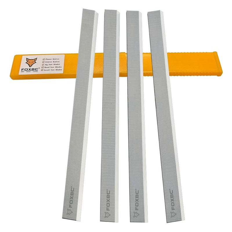 FOXBC 20 Inch Planer Blades 20" x 1" x 1/8" for Grizzly G9967 G9740 G1033 G0454, Jet 208, Woodstock D3097, Powermatic 209, Delta DC-580, DJ-20, Shop Fox W1754 Planer - Set of 4 - Image 2